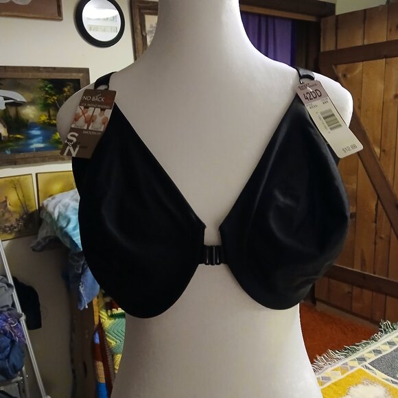 NWT Sweet Nothings Women's 42DD Smooth Fit Black Bra - Picture 9 of 9